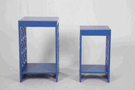 Mavi Modern Döşeme Masaları, Ergonomik Ahşap Komodin 58 Cm Yükseklik