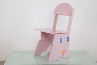18.3KG Pembe Katı Ahşap Çocuk Masası ve Sandalye Gizli Çekmece ile Set