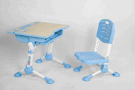 Gizli Çekmece Plastik Çocuk Oyun Odası Eşyaları Masaüstü ve Sandalye Seti Ayarlanabilir Yükseklik / Ayak